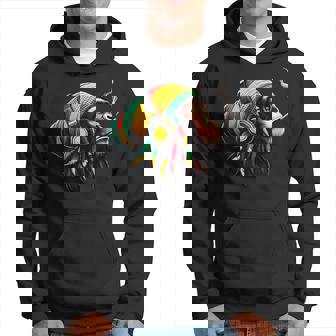 Jamaican Roots Reggae Chimpancé Auriculares Rastafari Mono Sudadera - Regaloses