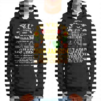 Jardin Et Chien Cadeau Jardinage Cadeau Papy Mamie Retraite Sweat à capuche - Cadeauxyz