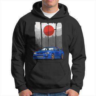 Jdm Skyline 34 Car Tuning Japan Rising Sun Drift Kapuzenpullover - Geschenkecke