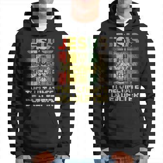 Jesús El Mejor Gimnasio De Peso Muerto Haciendo Ejercicio Fitness Sudadera - Regaloses