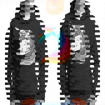 Joyeuse Licorne Arc-En-Ciel Cheveux Créature Corne Sweat à capuche - Cadeauxyz