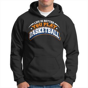 Laida Es Mejor Cuando Juegas Al Jugador Aficionado Al Baloncesto Sudadera - Regaloses