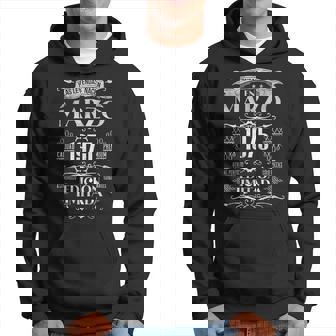 Las Leyendas Nacen En Marzo De 1975 49 Años Cumpleaños Sudadera - Regaloses