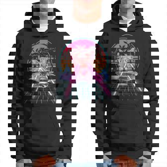 Laser Cat Eyes Kitten Ufo Retro 80S Cats Lovers Sudadera - Regaloses
