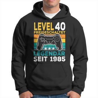 Level 40 Birthday Boy Gamer Man Decorationintage 1985 Kapuzenpullover - Geschenkecke