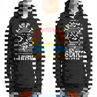 Leveled Up To Godfather Retro Promocionado A Padrino Regalo Sudadera - Regaloses