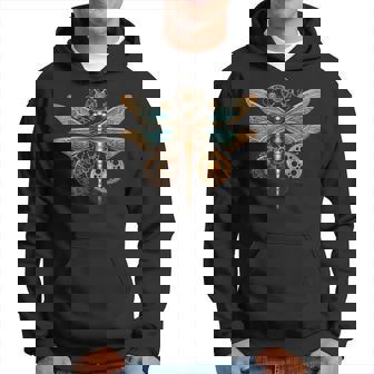 Libellule Steam Punk Insecte Ingénieur Steampunk Libellule Sweat à capuche - Cadeauxyz