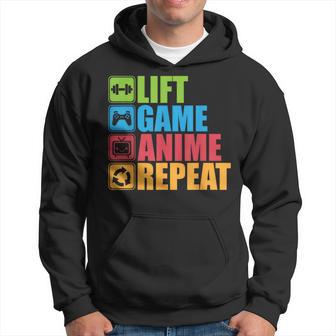 Lift Anime Game Repeat Gym For Geeks And Nerds Kapuzenpullover - Geschenkecke