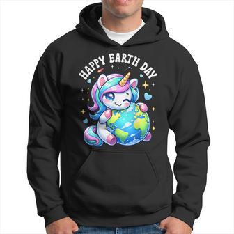 Lindo Unicornio Abrazando Planeta Tierra Feliz Día De La Tierra Niños Niñas Sudadera - Regaloses