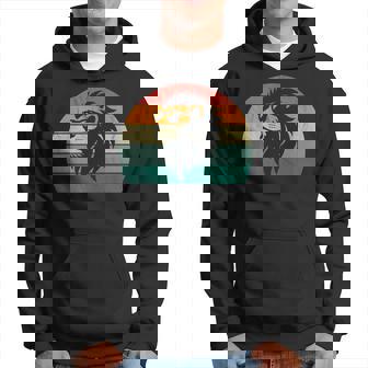 Lion Retro Multi-Colour Sunset Lion Motif S Kapuzenpullover - Geschenkecke