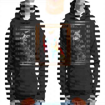 Lobo Colorido Arte Animal Lover Wolf Sudadera - Regaloses