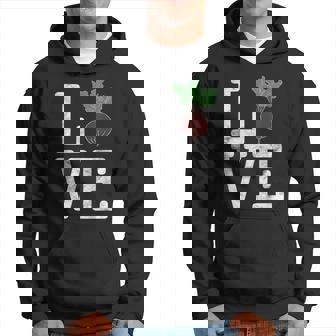 Love Betterave Chemise Humoristique I Légumes Nourriture Cuisine Cuisine Sweat à capuche - Cadeauxyz