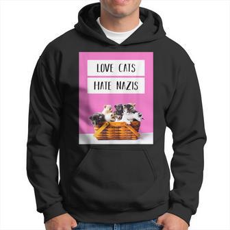 Love Cats Hate S Against Right Lives Matter Kapuzenpullover - Geschenkecke