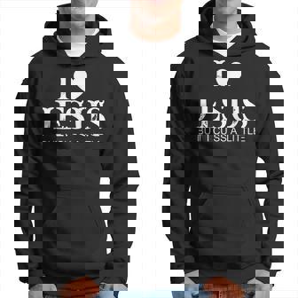 I Love Jesus But I Cuss A Little Intage Avec Inscription Sweat à capuche - Cadeauxyz