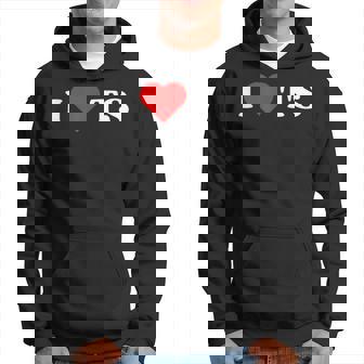 I Love Ts I Heart Ts Y2k Aesthetic Red Heart Sudadera - Regaloses