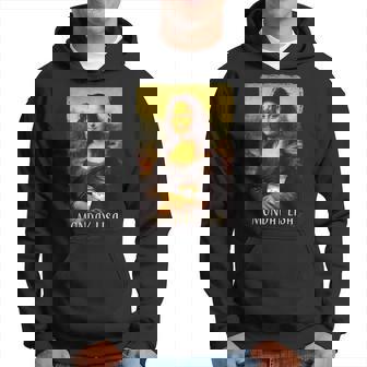 Lunes Lisa Gioconda Mona Lisa Con Café Sudadera - Regaloses