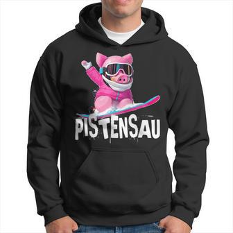 Lustiges Kostüm Apres Skifahren Snowboarden Wild Pisten-Sau Kapuzenpullover - Geschenkecke