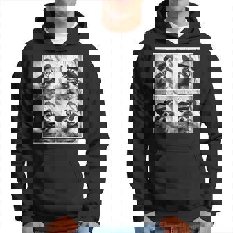 Mapache Con Sombrero Deaquero Photo Booth Selfie Team Trash Sudadera - Regaloses
