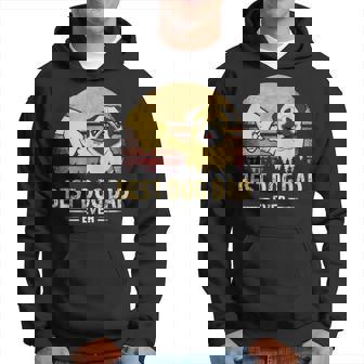 Meilleur Papa De Chien Mignon Amoureux Des Chiots Carlins Sweat à capuche - Cadeauxyz