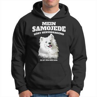 Mein Samojede Hört Superb Es Ist Ihm Nur Egal Gassi Kapuzenpullover - Geschenkecke