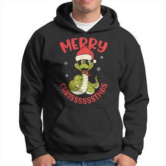 Merry Chrisssstmas Snake Cute Snake Christmas Kapuzenpullover - Geschenkecke