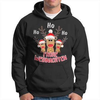 Merry Christmas Reindeer Ho Ho Ho Elk Christmas Kapuzenpullover - Geschenkecke