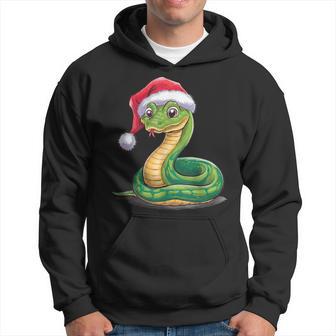 Merry Christmas Snake Xmas Party Eve Santa Hat Kapuzenpullover - Geschenkecke