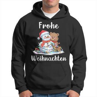 Merry Christmas Snowman Christmas Bear Christmas Eve Kapuzenpullover - Geschenkecke