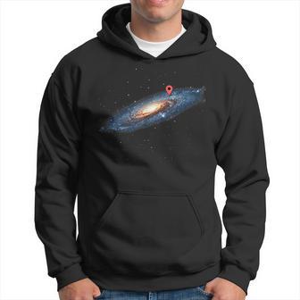 Milky Way Galaxy Universe Location Pin Space Cosmic Kapuzenpullover - Geschenkecke