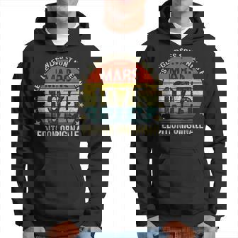 Millésime 1975 50 Les Legendes Sont Nées En Mars 1975 Sweat à capuche - Cadeauxyz