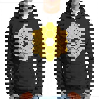 Miroir Hexagonal Minimaliste En Nid D'abeille Pour Exploration Spatiale Sweat à capuche - Cadeauxyz