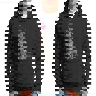Mit Britisch Kurzhaar Katze Und Herz Katzenmotiv Kapuzenpullover - Geschenkecke