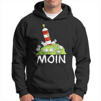 Moin North Sea Lighthouse Motif I North Sea Island Sheep Kapuzenpullover - Geschenkecke