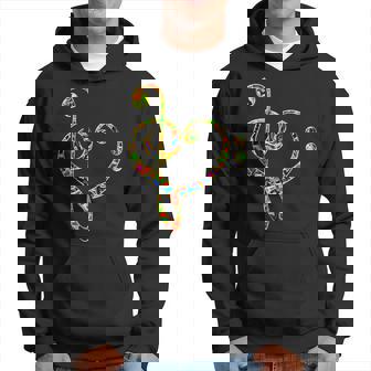 Musique Coeur Clé De Fa Clé De Sol J'aime I Love Sweat à capuche - Cadeauxyz