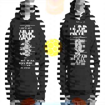 Né Pour Le Hand Handball Handballeur Hand-Ball Joueur Drôle Sweat à capuche - Cadeauxyz