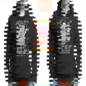Ne Me Regarde Pas Je Suis Gros Et Connais Ce Drôle De Cochon Rétro Sweat à capuche - Cadeauxyz