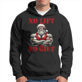 No Lift No Fitness Santa Muscle Christmas Kapuzenpullover - Geschenkecke