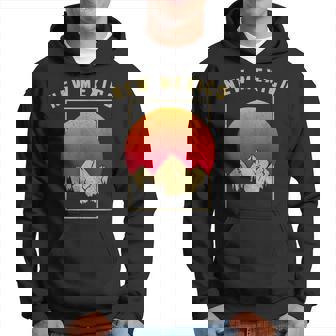 Nouveau-Mexiqueintage Montagne Coucher De Soleil Outdoors Randonnée Souvenir Sweat à capuche - Cadeauxyz