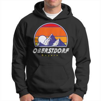 Oberstdorf Bayern Germany Retro 80S Ski Holidays Kapuzenpullover - Geschenkecke