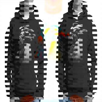 Obra De Arte De Auriculares De Pingüino Música Animal Motif Penguin Sudadera - Regaloses