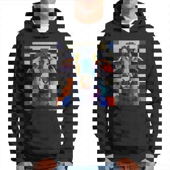 Ovejas Pintura Geométrica Animal Colorido Obra De Arte Ov Sudadera - Regaloses