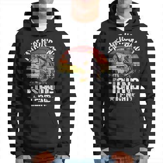 Padre Marido Pesca Leyenda Daddy Hombres Abuelo Pesca Sudadera - Regaloses