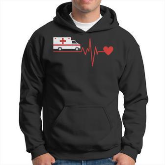 Paramedic With Emergency Service Driver Ekg Kapuzenpullover - Geschenkecke