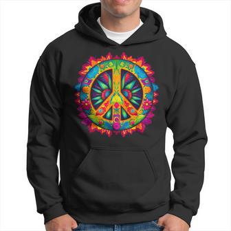 Peace Love Hippie Kostüm Tie Dye 60Er 70Er Jahre Kapuzenpullover - Geschenkecke