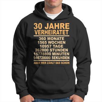 Pearl Wedding Anniversary 30Th Anniversary Married Kapuzenpullover - Geschenkecke