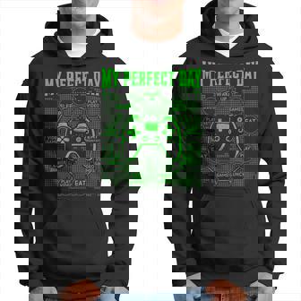 My Perfect Day Gaming Gamer Sin Mangas Sudadera - Regaloses