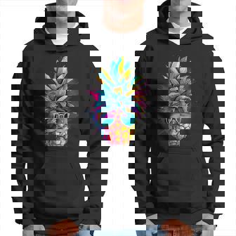 Pineapple Wears Sunglasses And Enjoys The Party Holiday Kapuzenpullover - Geschenkecke