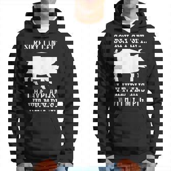 Plans Avec Mon Cochon Farmer Piggy Sweat à capuche - Cadeauxyz