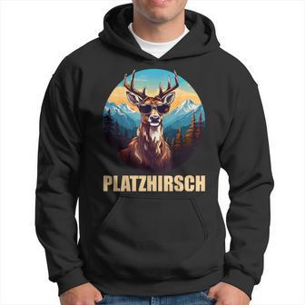 Platzhirsch Beim Wandern Berge Kapuzenpullover - Geschenkecke