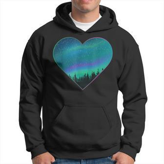 Polar Lights Heart Northern Lights Aurora Borealis Kapuzenpullover - Geschenkecke